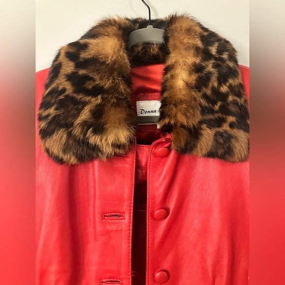 VTG | DONNA LEPURE’ NY RED LEATHER SUIT ❤️ - Picture 5 of 5
